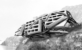 Illustration for article titled A Futuristic Hotel That Can Only Be Reached By Bicycle